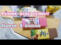 Puding susu lembut hanya 3 bahan tanpa cetakan