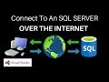 VB.NET How To Connect To An SQL Server Over The Internet. VB.NET How To Connect To An SQL Server Over The Internet.