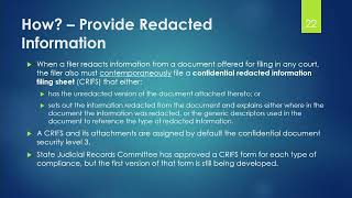 Expanded Remote Public Access FAQ - How to provide redacted information