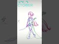 Marine in wedding dress. Day 7. #holoctober #drawing #timelapse #hololive #houshoumarine #fanart