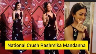 National Crush Rashmika Mandanna At The Nykaa Femina Beauty Awards 2022.
