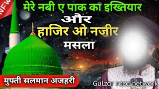 mere nabi e paak ka ikhtiyar aor hazir o Nazir ka masla by Mufti Salman azhari