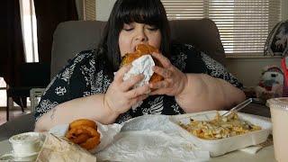 Fat Boy Burger Mukbang 2020 (This Double Bacon Monster \