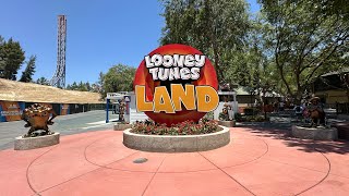 Looney Tunes Land Fun! New Show Soft Opened - Six Flags Magic Mountain Updates