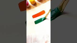 How to draw tricolour flag🇮🇳 strokes step-by-step #painting #shortsfeed #indianflag #republicday