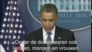 God geneest wie gebroken zijn en verzorgt hun diepe wonden, speech Obama