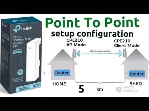 Tp-Link Outdoor CPE 210 Point-to-point configuration setting