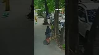 Woman PLUNGES into manhole after cover collapses #foxnews #news #us #fox