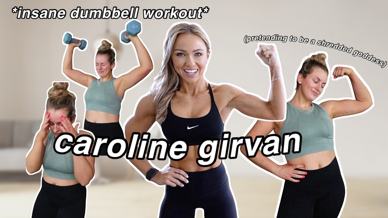 I Did CAROLINE GIRVAN'S At Home DUMBBELL WORKOUT - YouTube