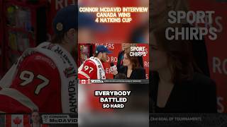 Connor McDavid Interview: Canada Wins The 4 Nations Cup!!!