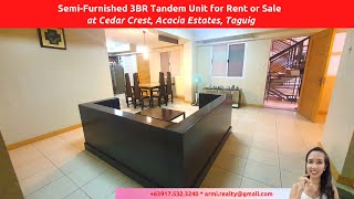 DMCI Tandem Condo (F203) for Rent or Sale at Cedar Crest Taguig