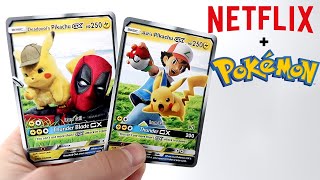 Ash’s Pikachu \u0026 Deadpool’s Pikachu (Netflix Pokemon Cards)