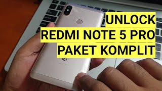 Redmi Note 5 Pro UBL instal Recovery Pitchblack instal custom rom unlock mi account