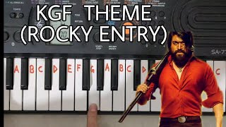 KGF Rocky intro theme piano tutorial.