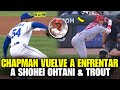 ASÍ TERMINÓ EL ENFRENTAMIENTO DE HOY ENTRE AROLDIS CHAPMAN VS SHOHEI OHTANI Y MIKE TROUT  - MLB