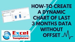 How-to Create a Dynamic Excel Chart of Last 3 Months Data Without Offset