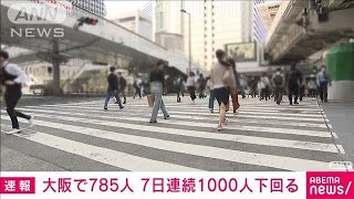 大阪の新規感染者785人　7日連続1000人下回る(2021年5月15日)