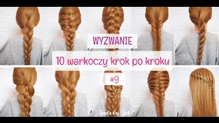 Dobierany kłos - 10 warkoczy krok po kroku - hair by Jul