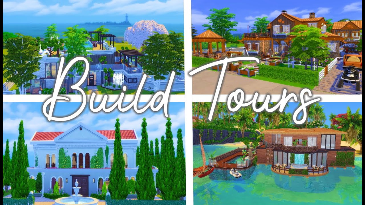 Touring Your Amazing Builds The Sims 4 Shell Challenge Youtube