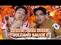 AFIQ & AIMAN MAKAN AYAM KOREA SOS VOLCANO !!! AIMAN MUNTAH MAKAN KIMCHI...