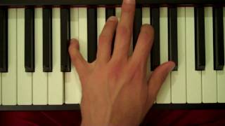 How To Play a B Augmented Major 7th Chord on Piano (Left Hand)