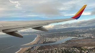 Southwest Airlines Boeing 737-700 Pushback, Taxi and Takeoff at Los Angeles (LAX)