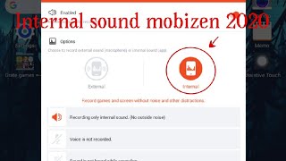 How to record internal sound with mobizen 2020 (for android)