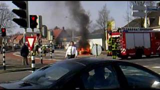 Auto brand  Doetinchem   zelf gefilmd.