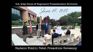 U.S. Army Captain Nikhil Patel Promotion Ceremony