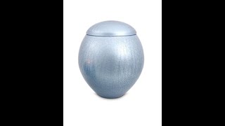 legendURN Crystal glass cremation urn Blue Frost 300361