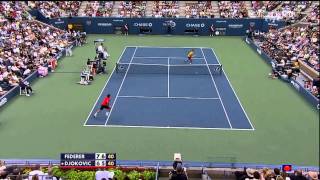 Federer VS Djokovic - US Open Semifinal 2009 Highlights (HD)