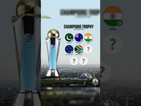 ICC CHAMPIONS TROPHY 2025 QUALIFIED TEAMS ️Comment Other 3 Teams # ...