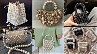 Amazing Beaded Pearl Bags 🤩 | Pearls handbag styling 🌹