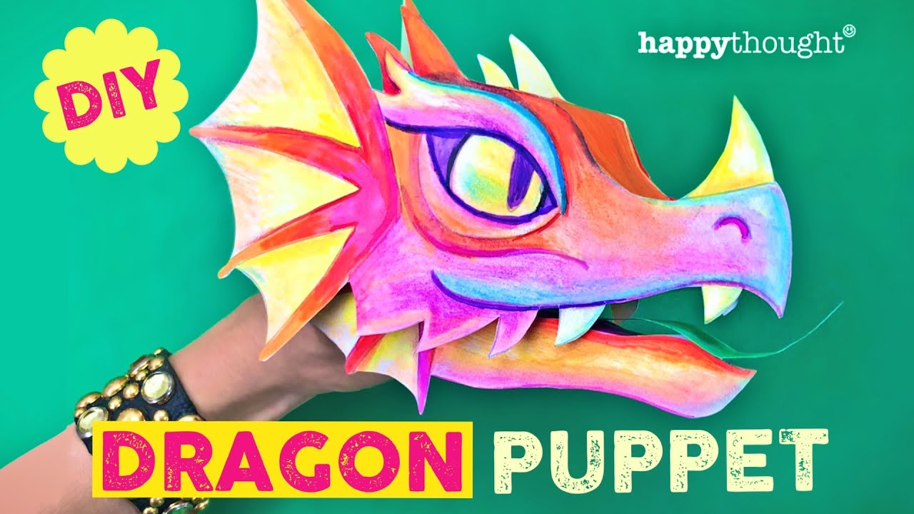 Printable Chinese Dragon Puppetbluey Dragon Puppet Tutorial