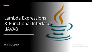 functional interface and lambda expressions in #java8