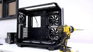 실시간 컴퓨터 조립 9900x + rtx4080super + montech king95 블랙 pc 조립