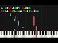 top 7 super mario music on piano