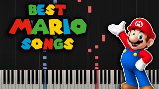 Best MARIO Songs on Piano Super Mario Piano Medley