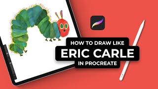 How To Draw The Very Hungry Caterpillar By Eric Carle In Procreate (#Shorts)