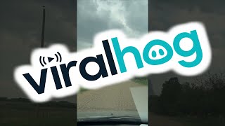 Couple Drives Toward Landspout Tornado in Alberta || ViralHog