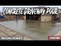 How to Pour a Concrete Driveway! Complete Front Yard Remodel! Part 2