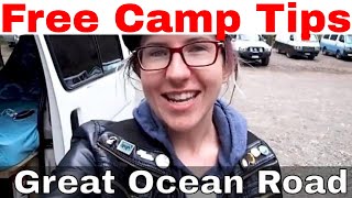 FREE CAMP TIPS | Great Ocean Road, Australia | VAN LIFE