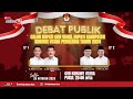 LIVE DEBAT PUBLIK CALON BUPATI DAN WAKIL BUPATI KABUPATEN KONAWE UTARA ___JAWAPOSTV