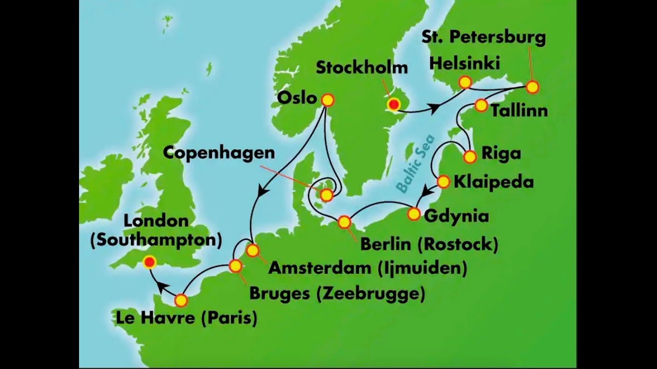 Map Of Baltic Cruise