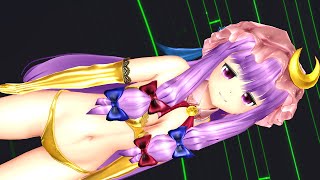 【東方MMD】キンキラ下着なパチュリーのGimme×Gimme