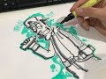 How to draw a Graffiti Character