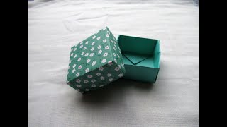 Origami box & lid (Traditional Masu)