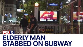 Man arrested in subway stabbing of 76-year-old