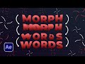 Morph Words Into Words & Shapes in After Effects | Tutorial
