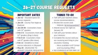 Madison HS 26-27 Course Request Information